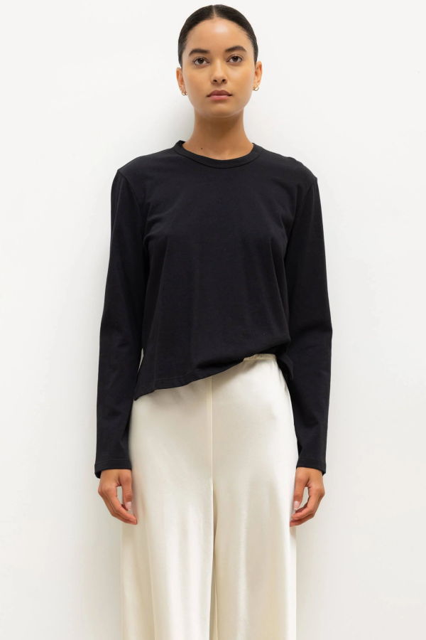 Leset Long Sleeve Margo Tee - Black