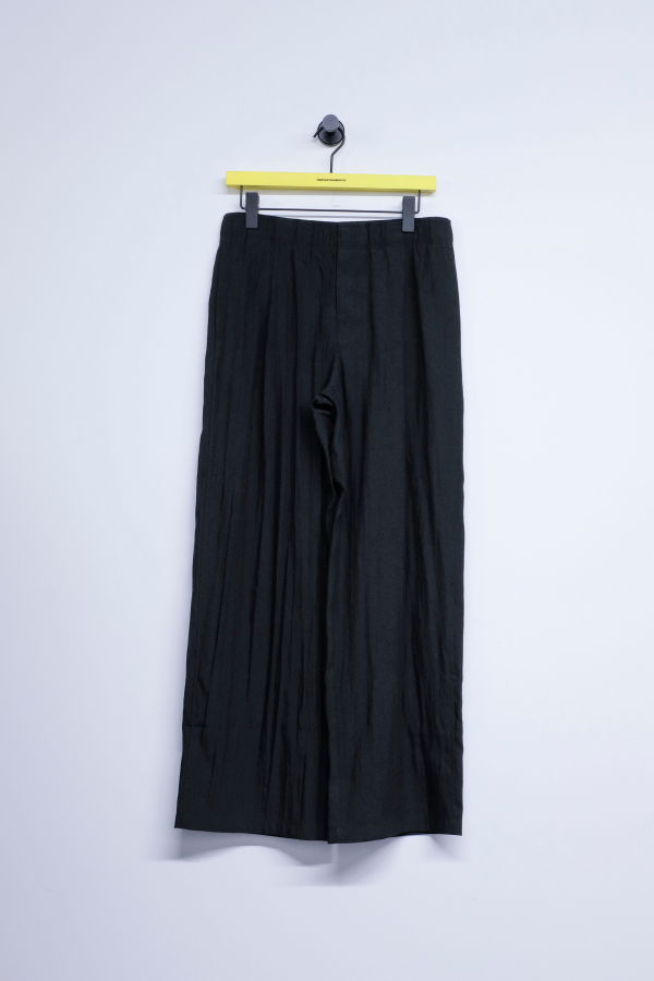 Our Legacy Soot Black Tech Flax Linen Leisure Trouser