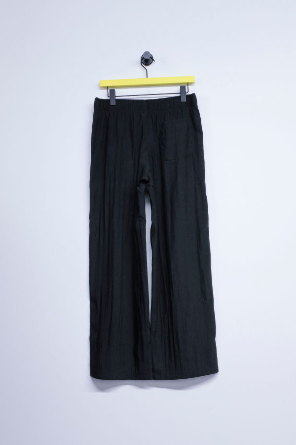Our Legacy Soot Black Tech Flax Linen Leisure Trouser