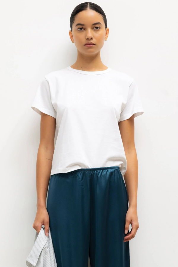 Leset Margo Short Sleeve Tee - White