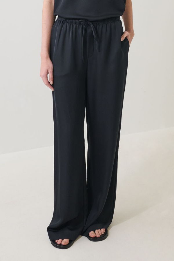 Patrick Assaraf Silk Drawstring Pant