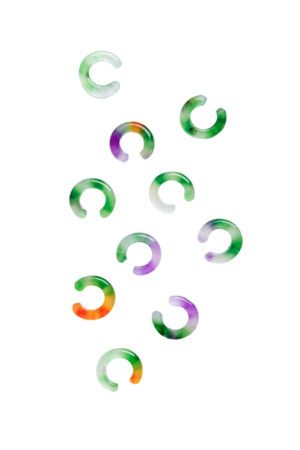 seree Abby Single Jade Cuff Earring - Light Green