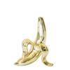 Jonathan Adler (New Jersey) Figural Bud Vase, Peeled Banana, Molded Porcelain with Metallic Gold Glaze - Thumbnail 1