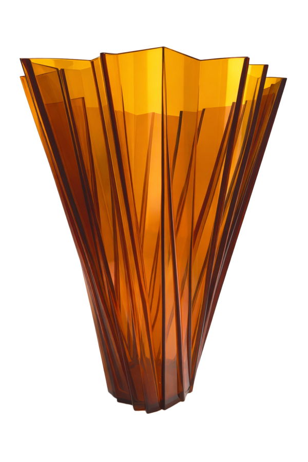 Mario Bellini × Kartell (Italy) Floor Vase, Faceted Injection-Molded PMMA, Post-1990s Era