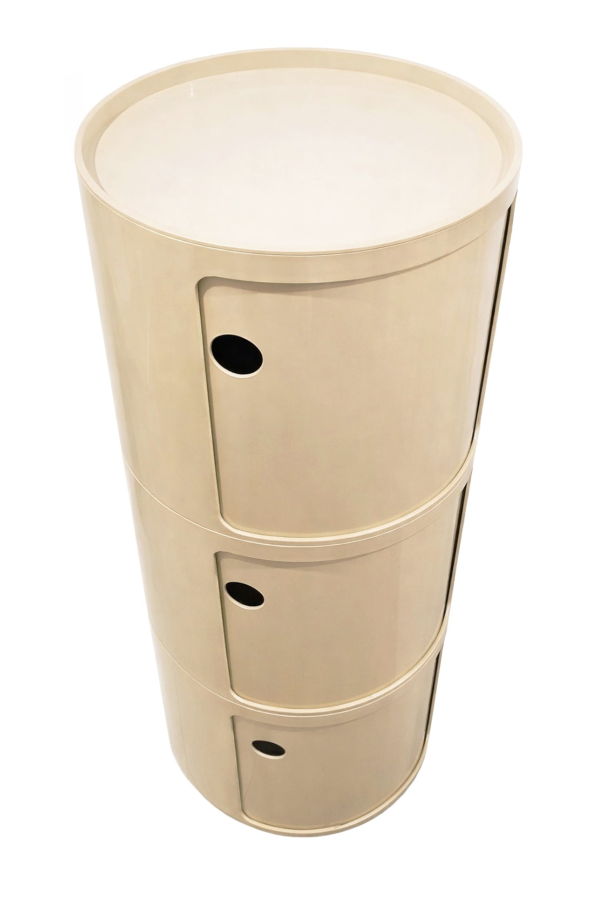 Kartell (Italy) Modular Storage Unit, Injection-Molded Polymer Stacking System