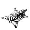 Jonathan Adler (New Jersey) Trinket Dish, Zebra Pelt, Molded Porcelain with Black Graphic Overglaze - Thumbnail 1