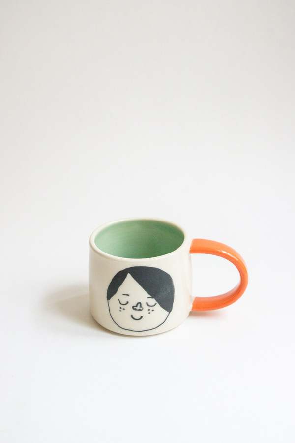 Objects and Feelings Doodle Face Mug 05