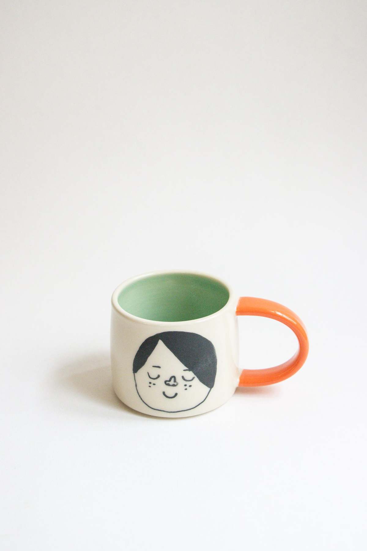 Objects and Feelings Doodle Face Mug 05 - Image 1 of 2