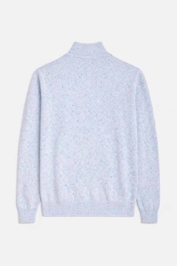 Blue&Cream Gio Cashmere Full Zip - Blue Mint