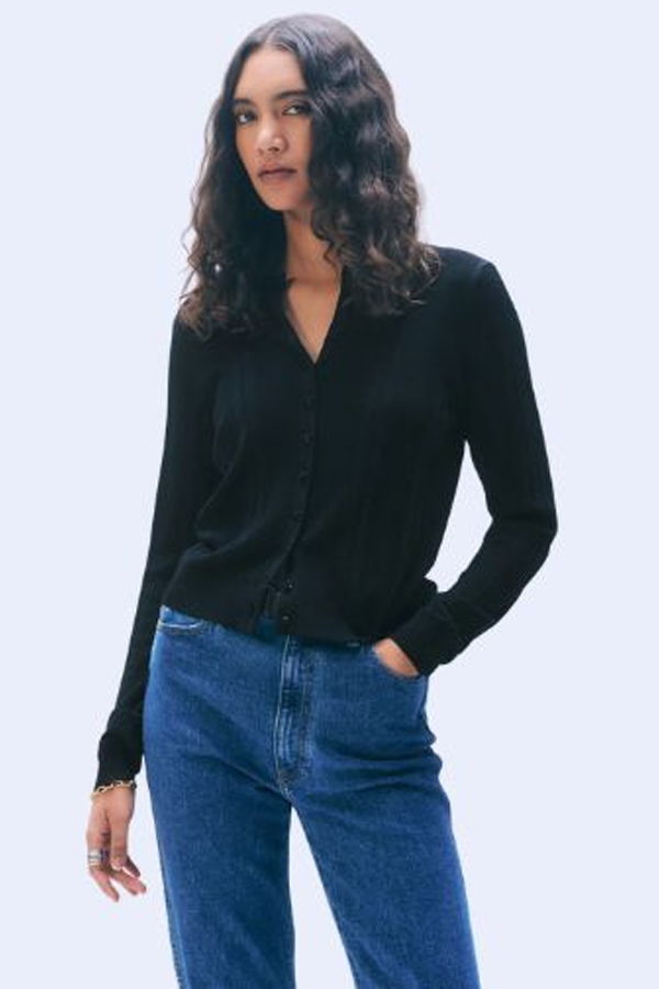 White + Warren Superfine Merino Wool Cardigan