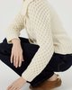 The Knotty Ones January Merino Wool Cardigan - Sea Salt - Thumbnail 2