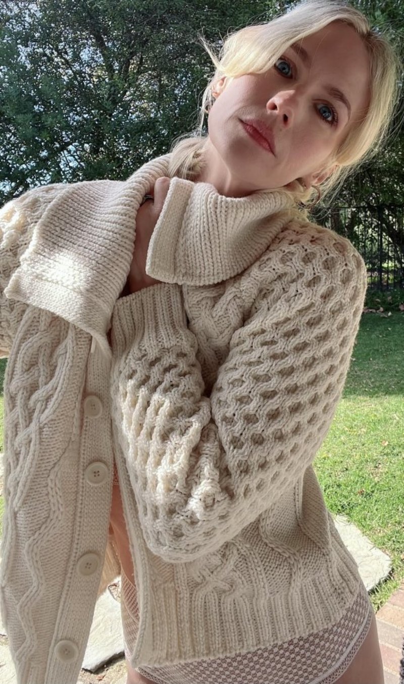 The Knotty Ones January Merino Wool Cardigan - Sea Salt