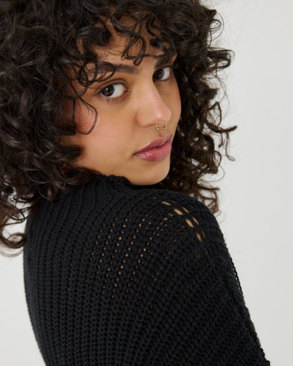 The Knotty Ones Laumės Cotton Sweater - Black - Image 3 of 5