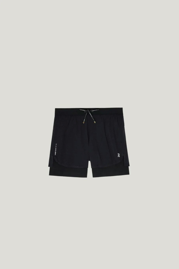 Bandit Vento 2-In-1 Run Short - Black