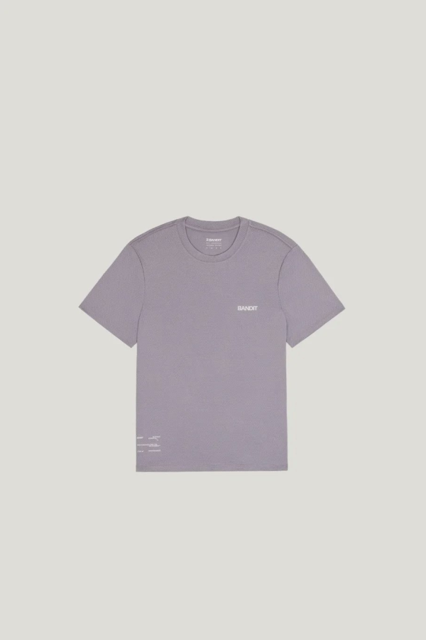 Bandit Micromesh Run Tee - Violet Fog