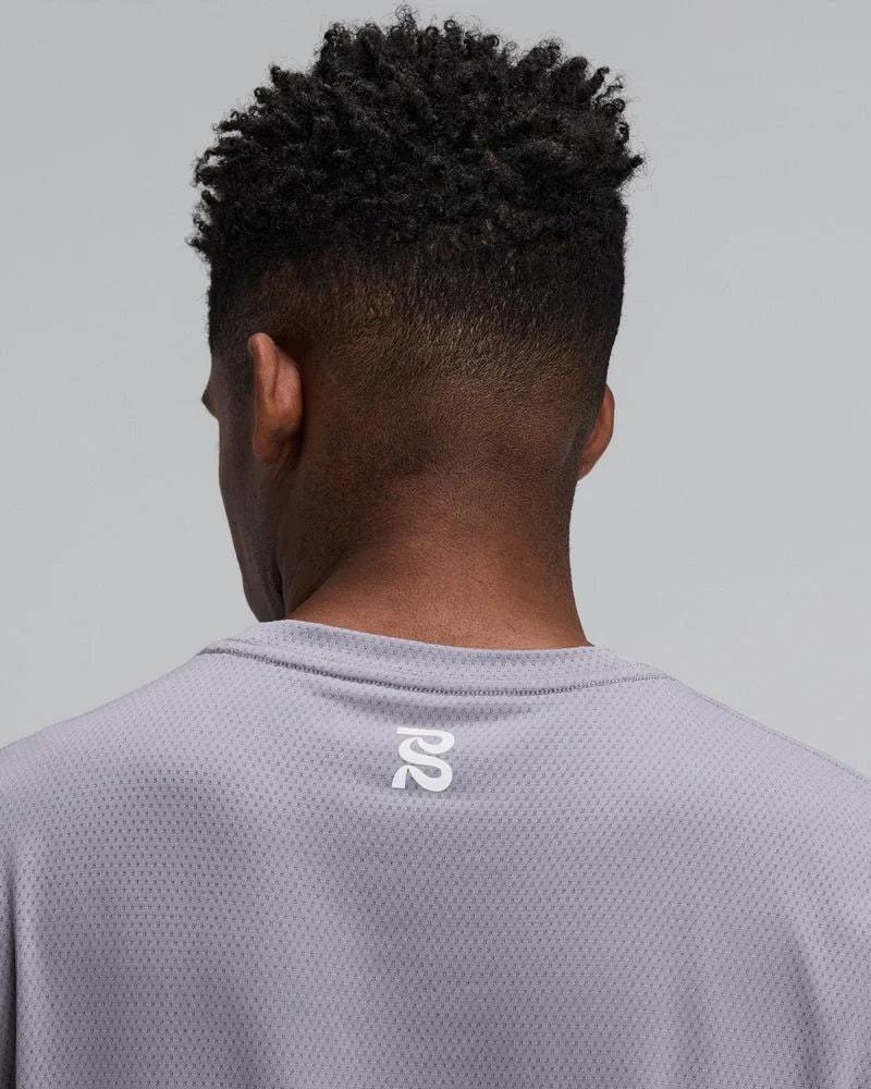 Bandit Micromesh Run Tee - Violet Fog