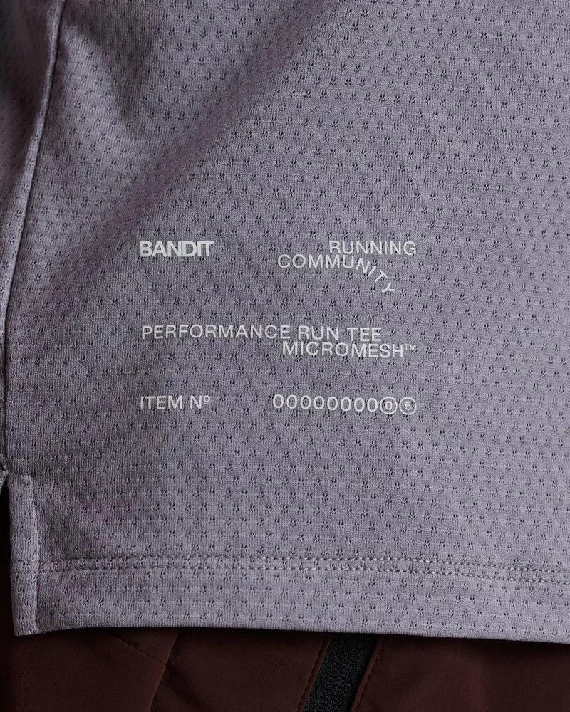 Bandit Micromesh Run Tee - Violet Fog
