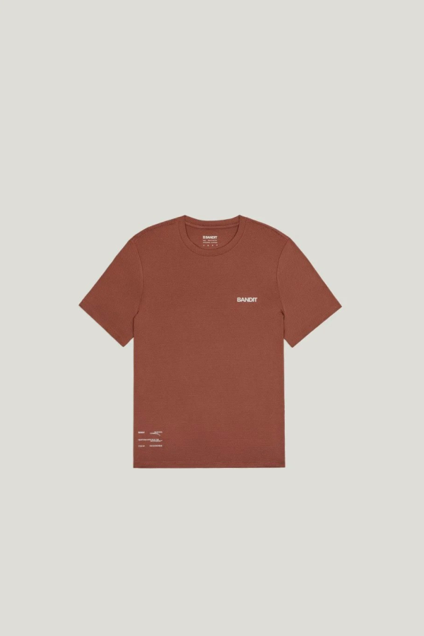 Bandit Micromesh Run Tee - Mahogany