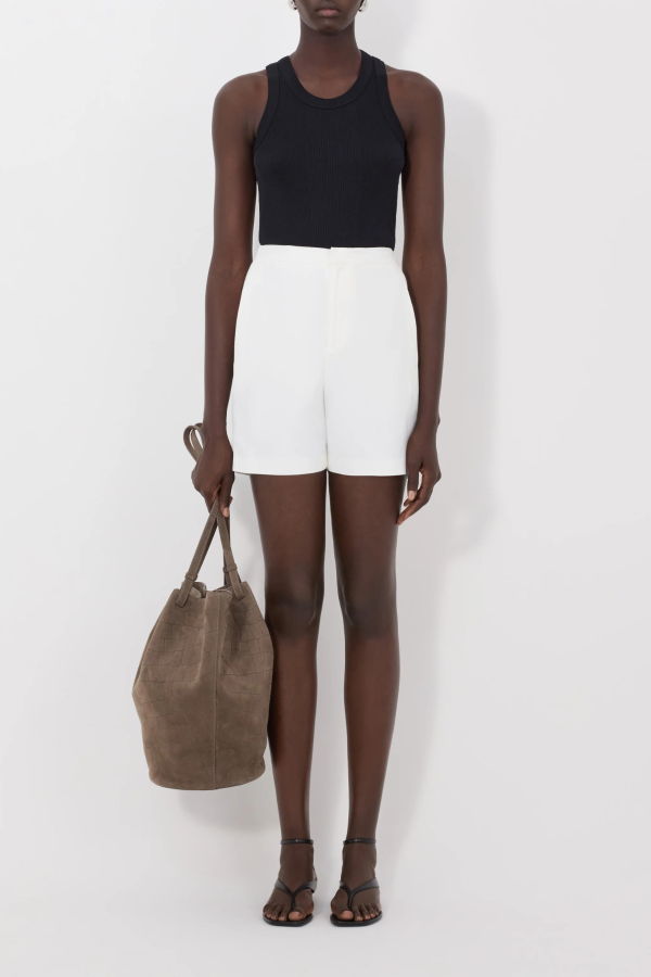 Loulou de Saison Ivan Baggy Shorts - Ivory