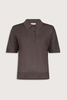 Loulou de Saison Migo Cashmere Polo - Brown Mel - Thumbnail 1