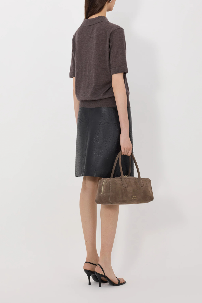 Loulou de Saison Migo Cashmere Polo - Brown Mel