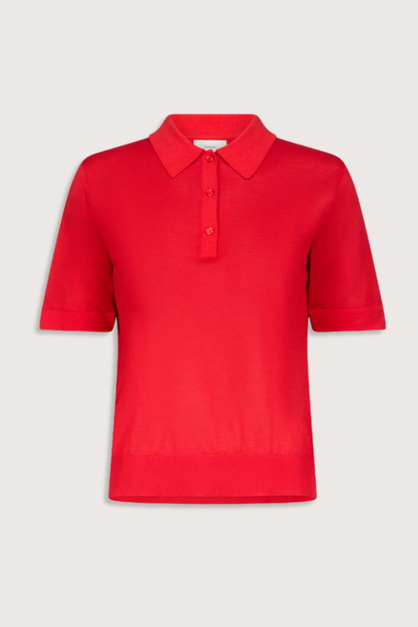 Loulou de Saison Migo Cashmere Polo - Red