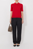 Loulou de Saison Migo Cashmere Polo - Red - Thumbnail 2