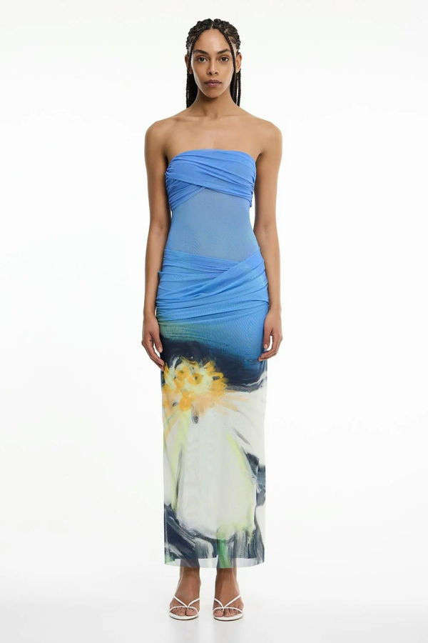 Significant Other Ceira Strapless Maxi Dress - Posy Impression