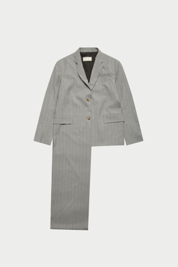 Litkovska Scarf-Lapel Deconstructed Jacket