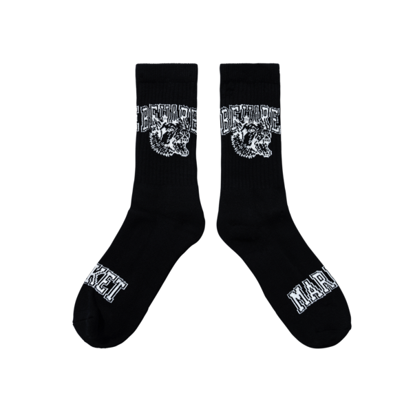 MARKET Beware Crew Socks - Black MARKET Beware Crew Socks - Black