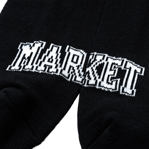 MARKET Beware Crew Socks - Black