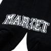 MARKET Beware Crew Socks - Black - Thumbnail 5