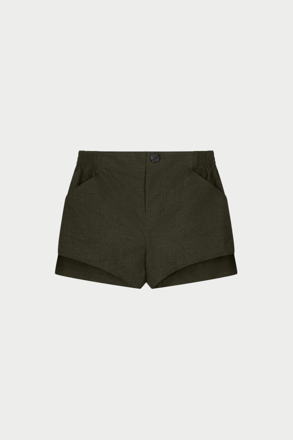 Coperni Technical Tailored Shorts - Green