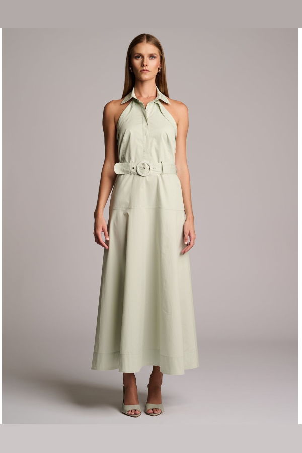 Hevron Eloise Dress - Pistachio