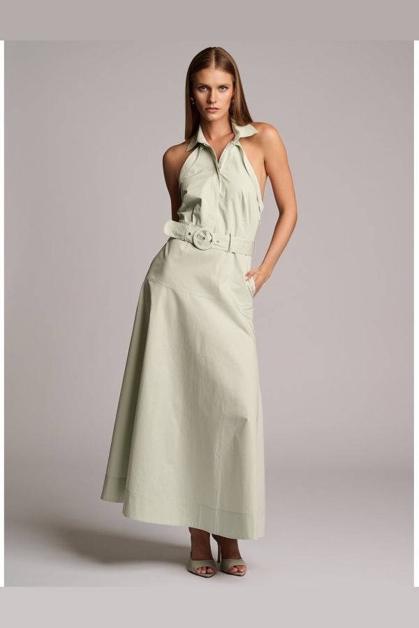 Hevron Eloise Dress - Pistachio