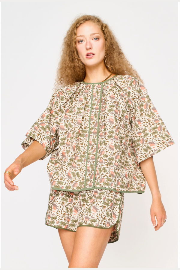 Mirth Somerset Top - Pink Cowrie