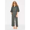 Mirth Terlingua Coveralls Jumpsuit - Black Olive - Thumbnail 1