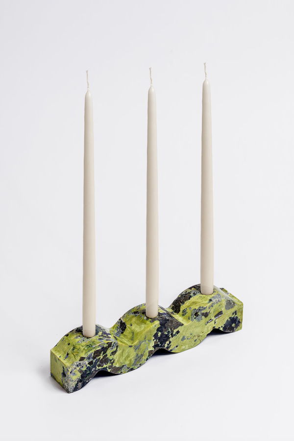Dar Proyectos Wavy Gemstone Candelabra