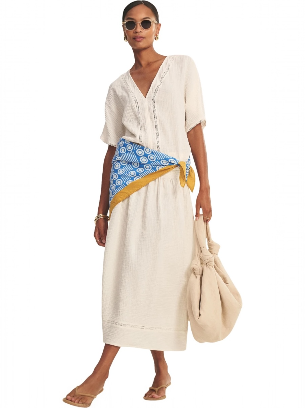 Velvet Mazie Skirt - Coconut - Image 1 of 2