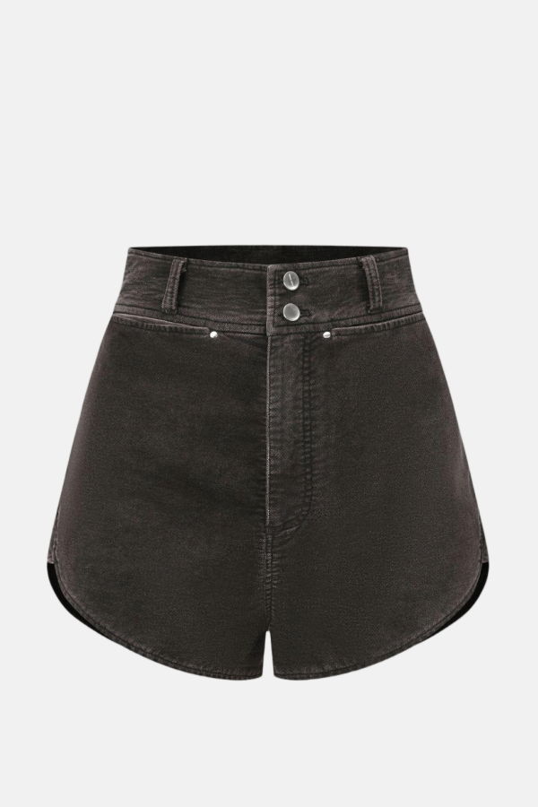 Oude Waag High-Waisted Shorts - Black