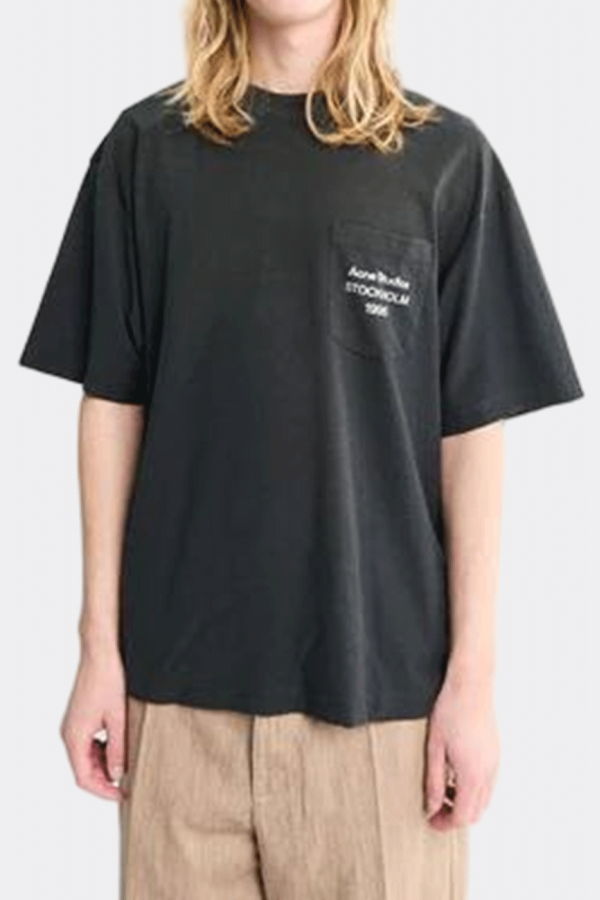 Acne Studios Logo Tee - Faded Black