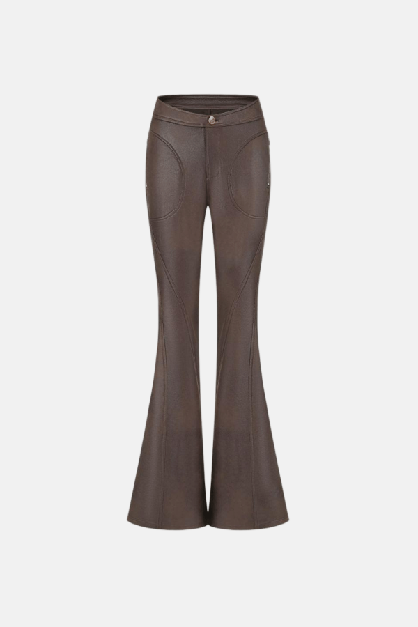 Oude Waag Multiple-Panel Trousers - Coffee Brown