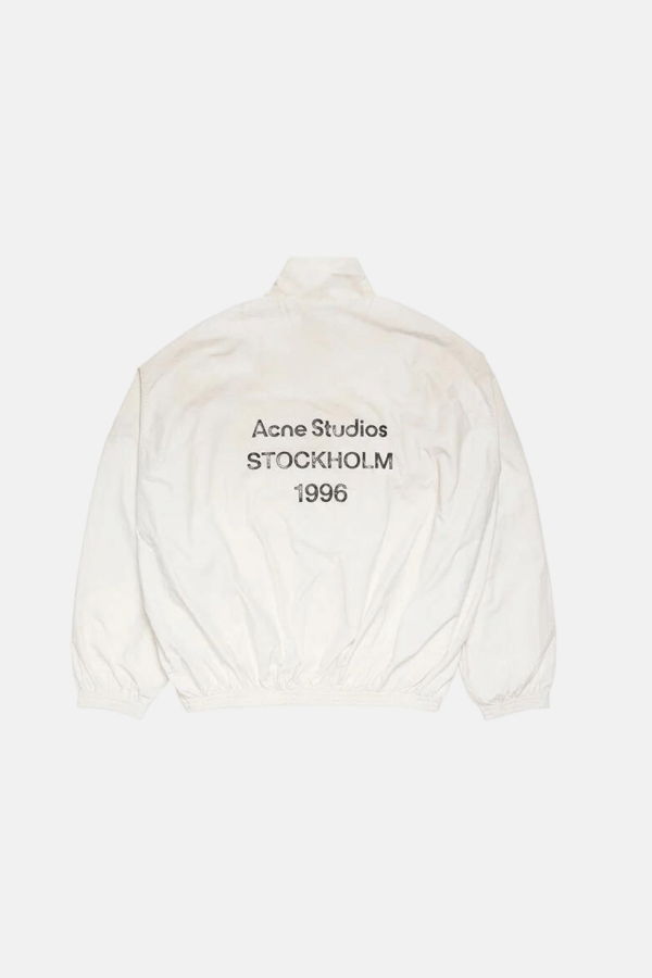 Acne Studios Dusty White Washed Logo Jacket