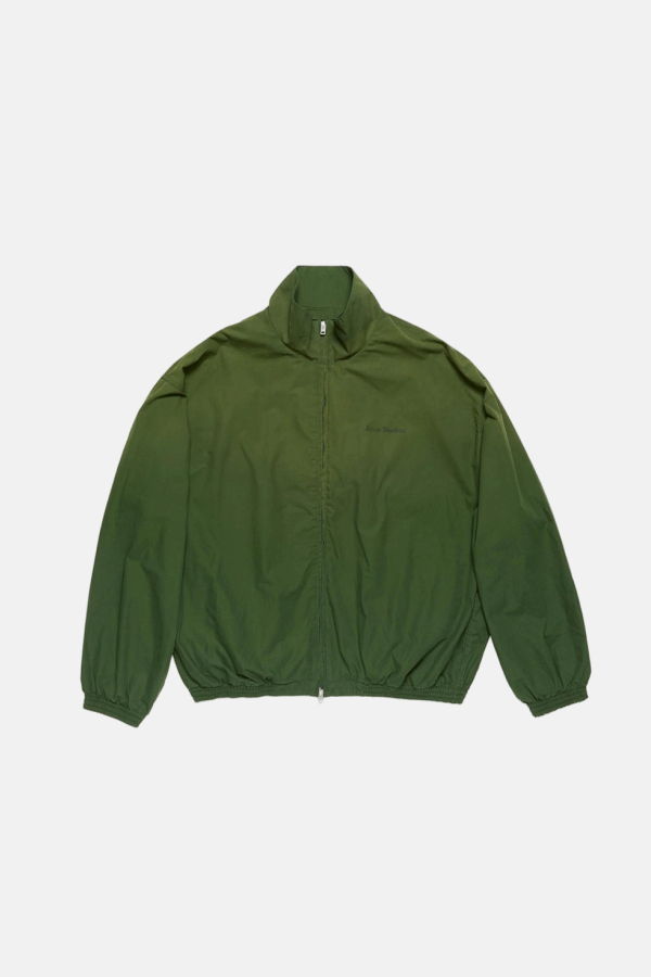 Acne Studios Washed Logo Jacket - Forest Green