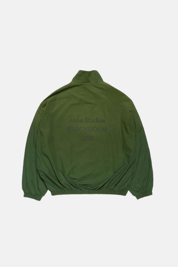 Acne Studios Washed Logo Jacket - Forest Green