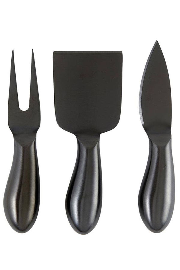 Santa Barbara Design Studio Matte Black Cheese Knives Book Box