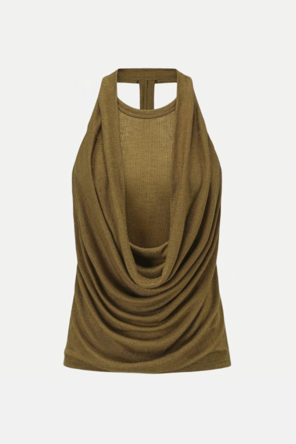 Oude Waag Threaded Vest - Olive