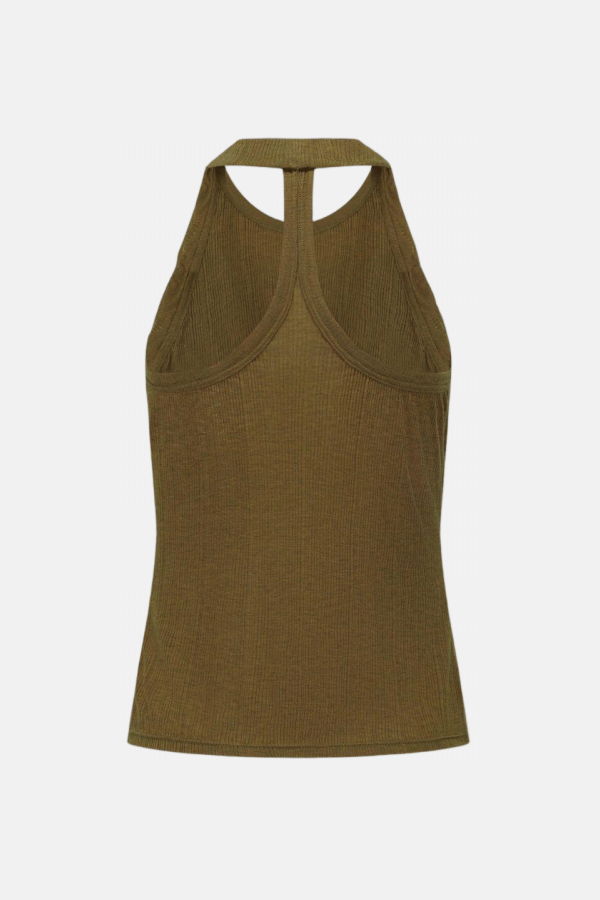 Oude Waag Threaded Vest - Olive
