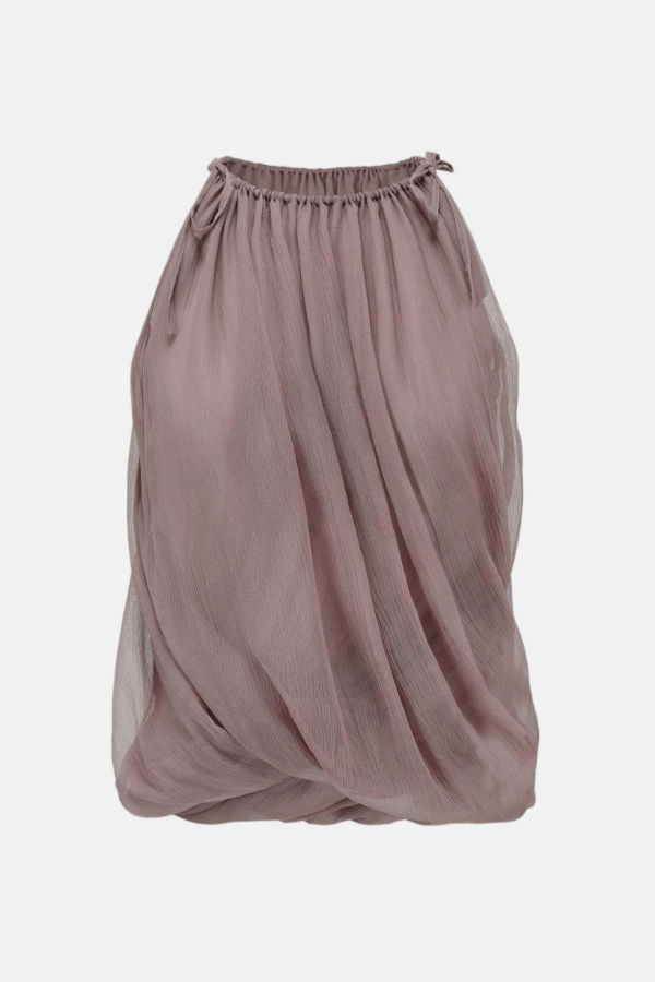 Oude Waag Draped Tie Top - Pink