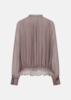 Oude Waag Ruffled Silk Shirt - Pink - Thumbnail 2